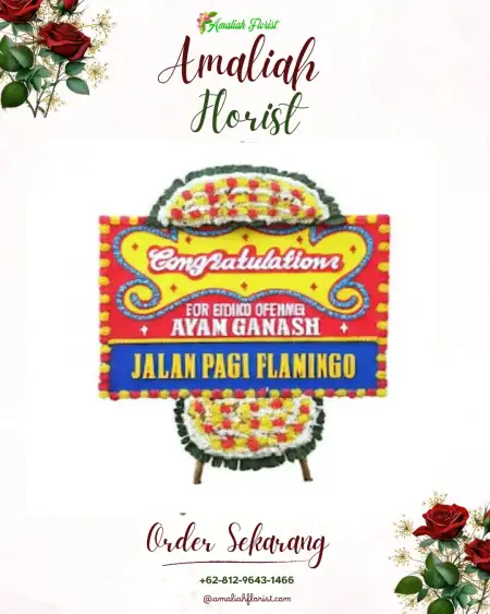 Sewa Papan Bunga Pemurus Baru